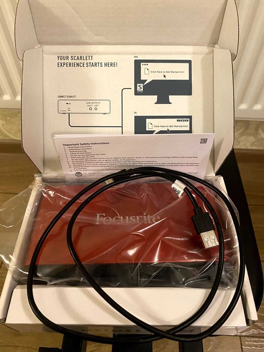 Focusrite Scarlett 2i2 3rd gen, ідеальний стан з плівками