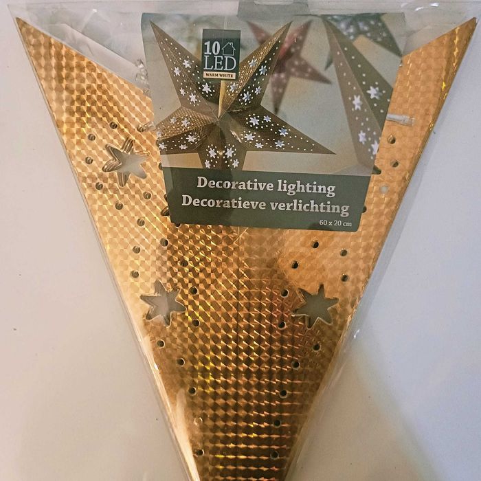 Gwiazdka  Papierowa Ozdobna LED