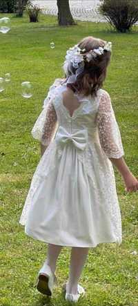 Sukienka 134 - 140 (9 lat) dla dziewczynki komunia ślub