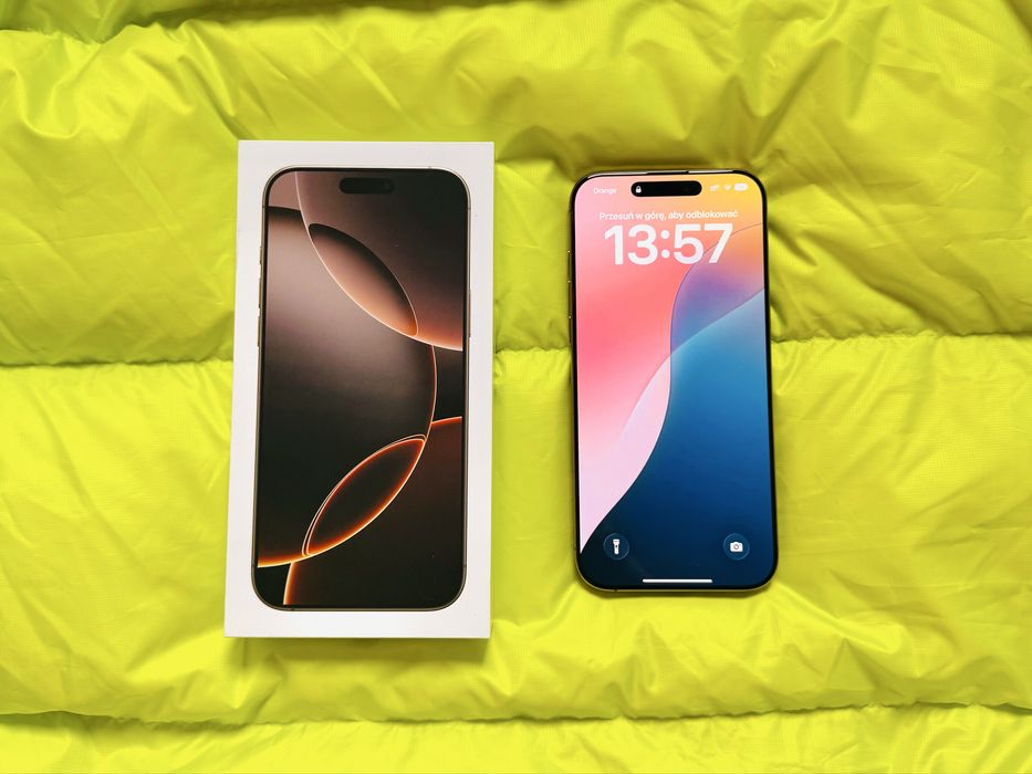 iPhone 16 Pro MAX 256Gb Pustynny Tytan jak nowy