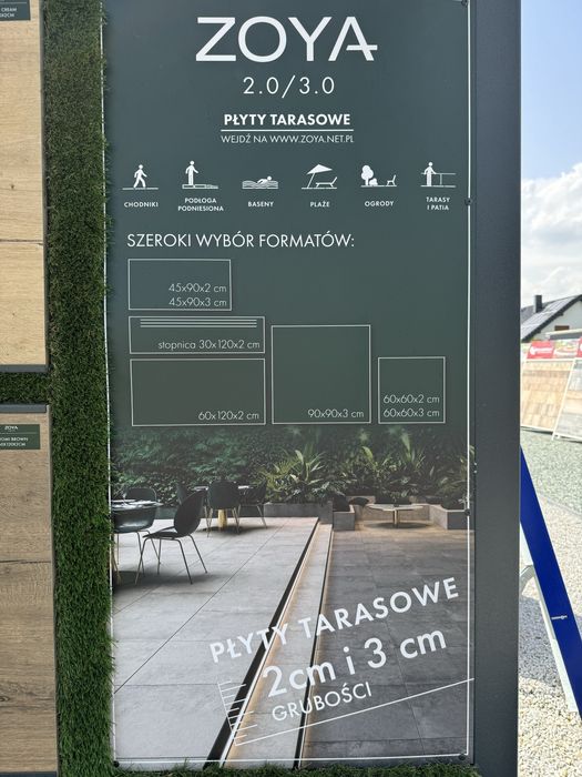 Płyta gresowa taras podjazd ogród 60x120