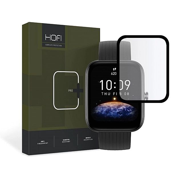 Szkło Hybrydowe Hofi Hybrid Pro+ Amazfit Bip 3 / 3 Pro Black