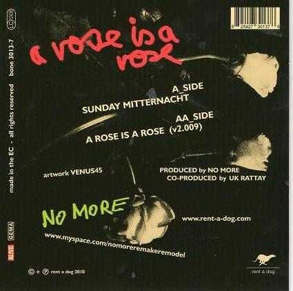 No More ‎– Sunday Mitternacht / A Rose Is A Rose