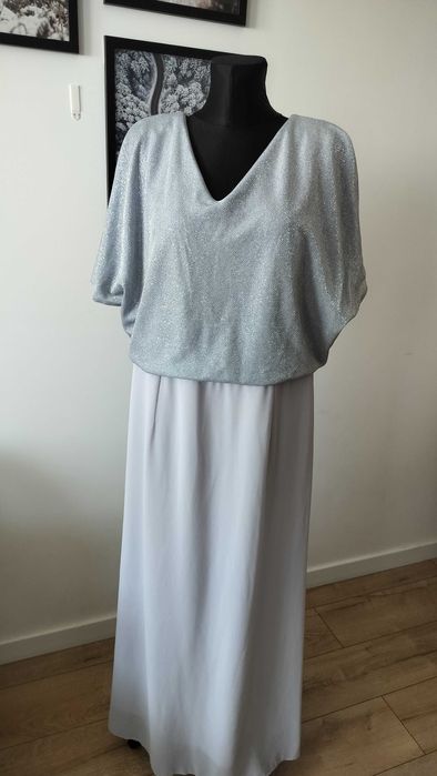 Dystyngowana sukienka damska 46 okazjonalna wieczorowa uciągliwa 3XL