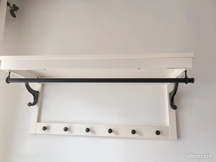 Półka wieszak Hemnes Ikea garderoba