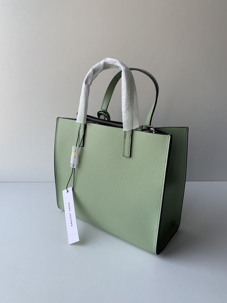 Зелена шкіряна сумка Mini Grind Mint