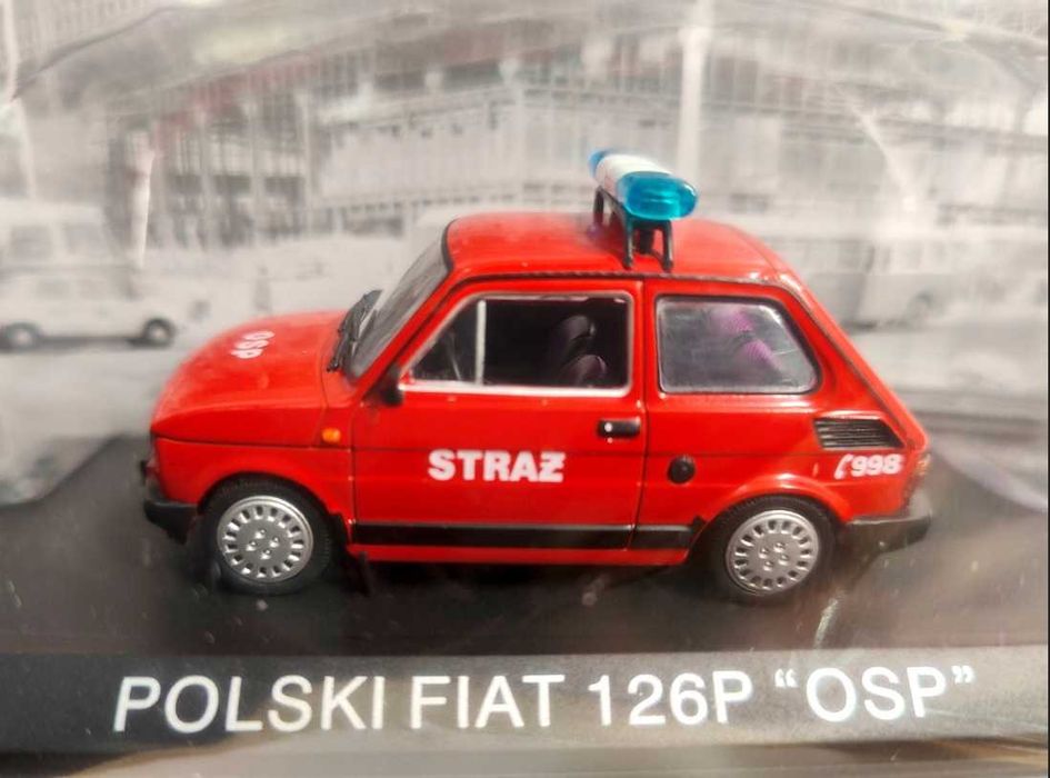 Straż Polski Fiat 126p "OSP" Kultowe Maluchy 1:43 nr 4