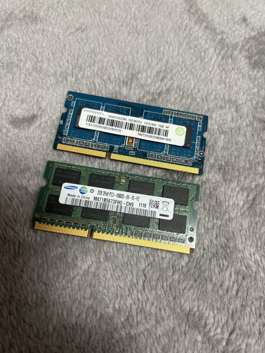 Оперативна пам'ять Ddr3 4gb (2×2), 1333Mhz, для ноутбука, ноутбучна
