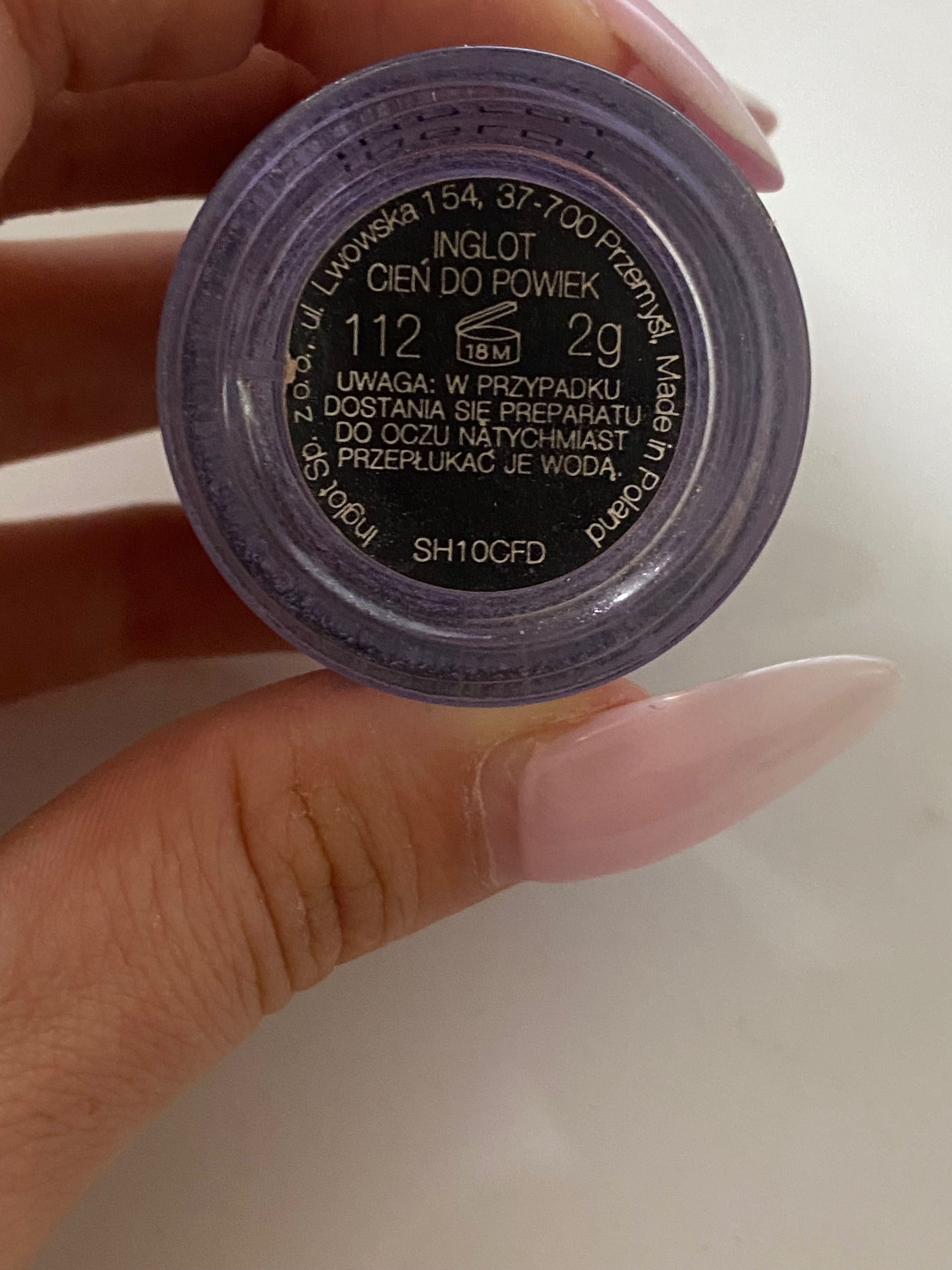 Sypki cień pigment do powiek AMC Pure Inglot 112, liliowy, fioletowy