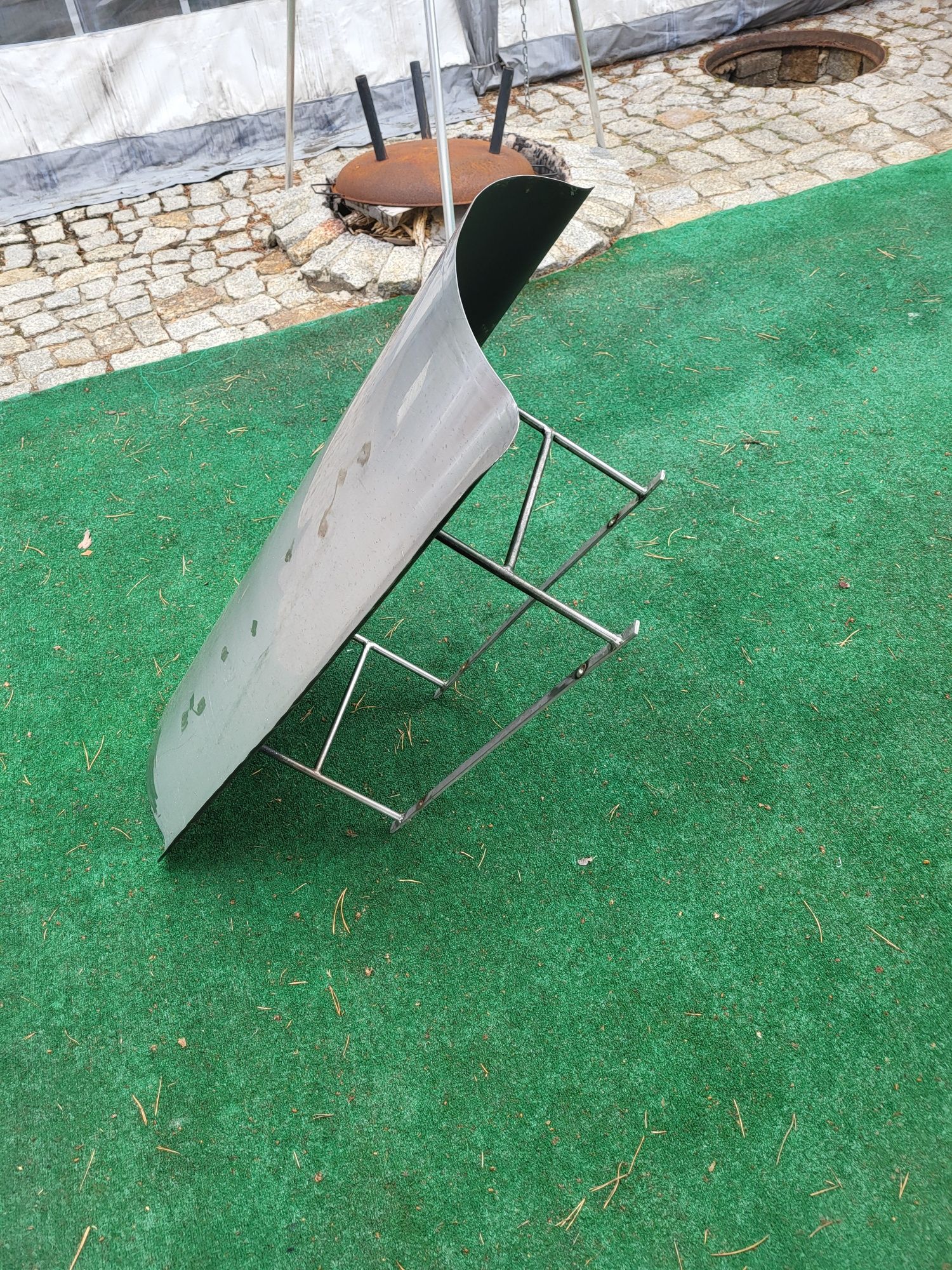 Daszek kominowy nierdzewny 50x100