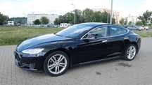 Tesla Model S Tesla S - czarna, CCS, LTE, z darmowym ładowaniem (SuC)