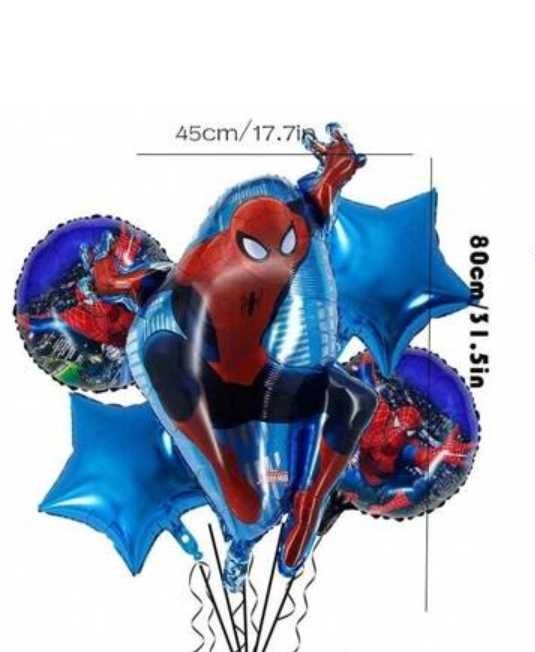 Zestaw balonów urodzinowych Spiderman