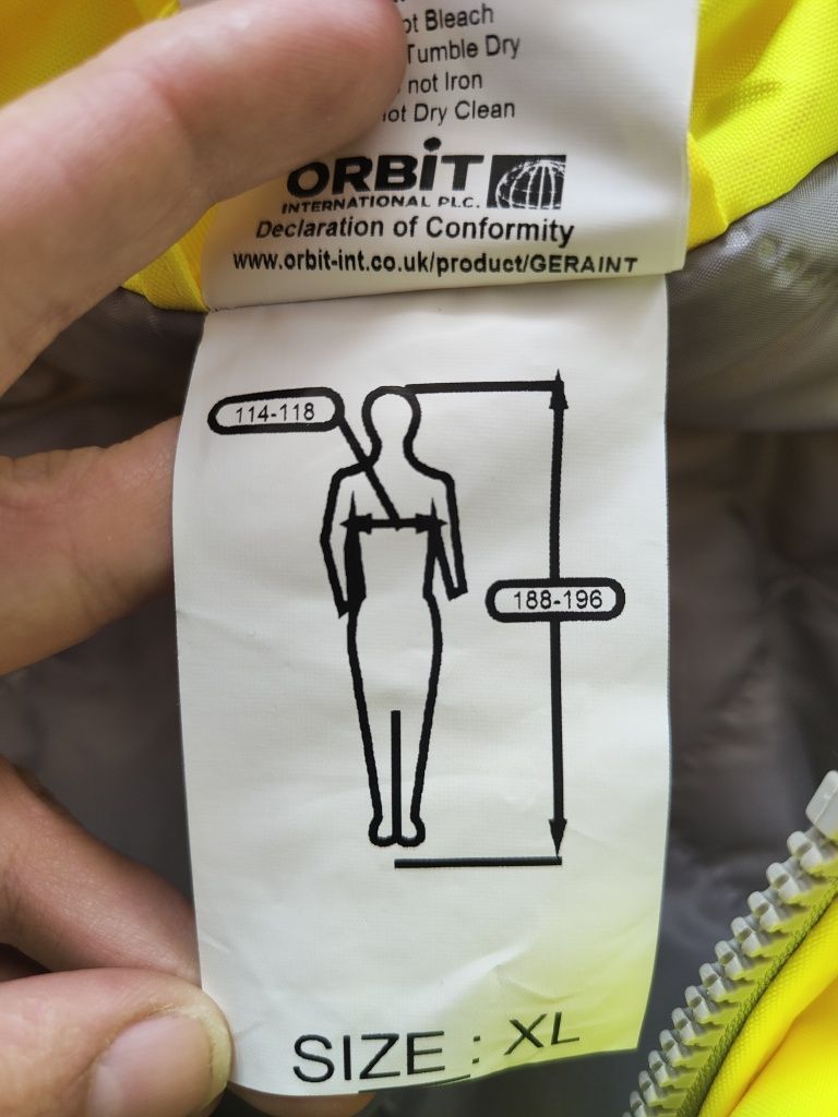 Kurtka robocza odblaskowa zimowa