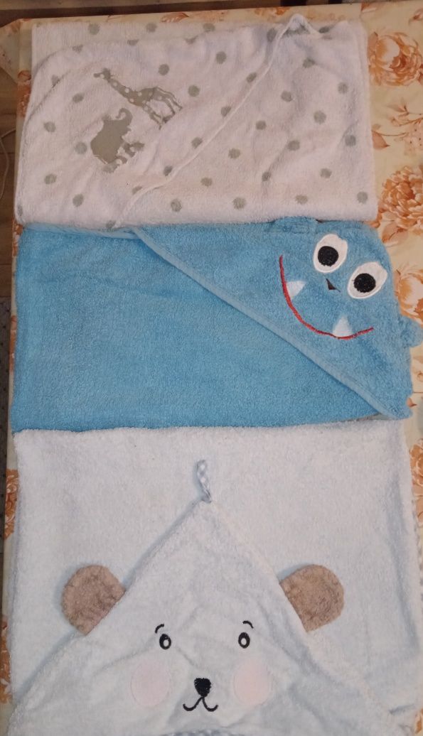 Ręczniki dziecięce kąpielowe bawełna