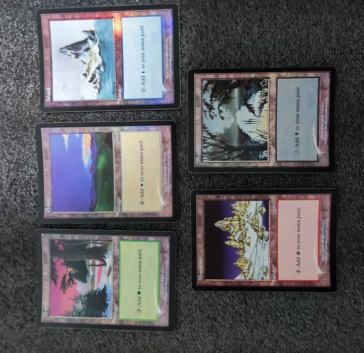 Lands Promo ‘Arena League 2001’ Magic MTG – Série Completa