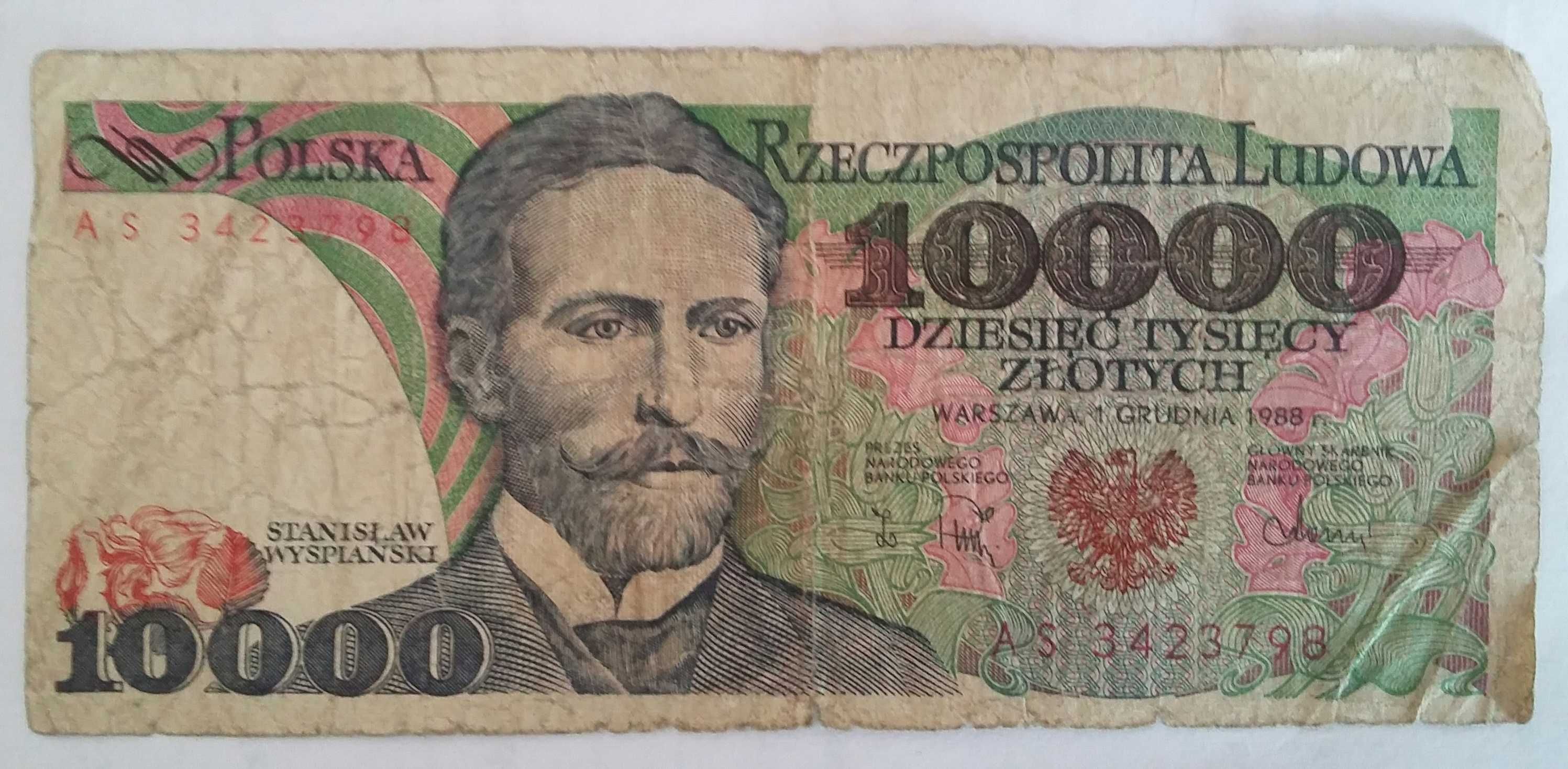 Banknot 1000 zł z 1988r seria AS