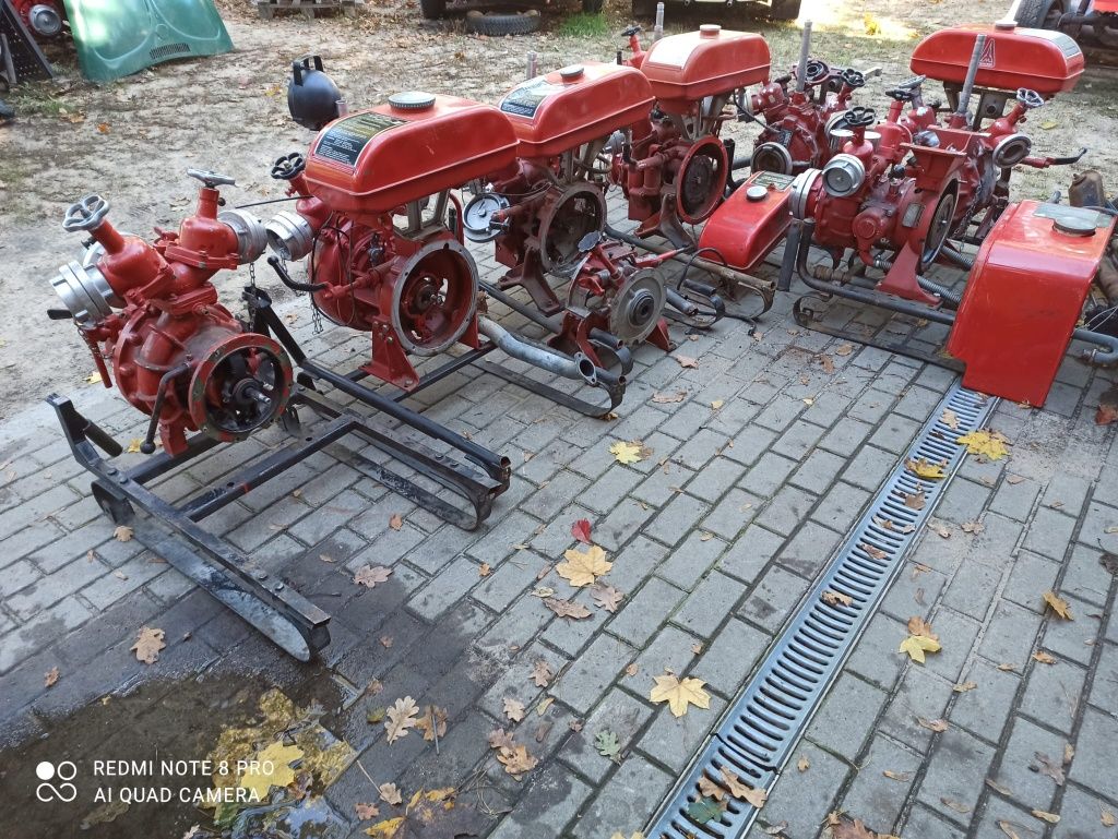 Motopompa Pompa Strażacka Deszczownia Bursztyn 800l/min 8bar Magirus