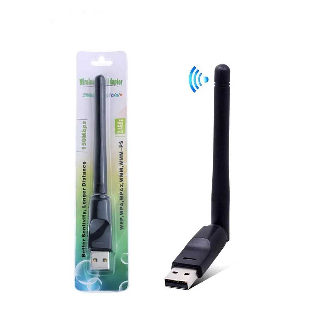 Antena WiFi Karta Sieciowa na USB 150Mbps 802.11n 2,4G do komputera PC