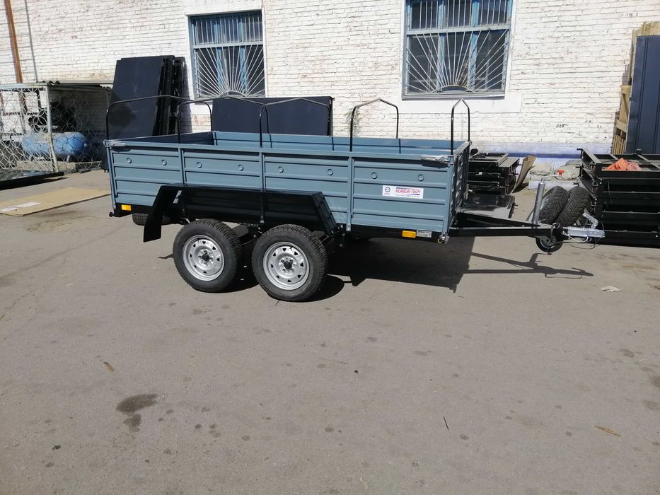Двовісний причеп Кремінь+ посилений від заводу Коріда-Тех, авто причіп