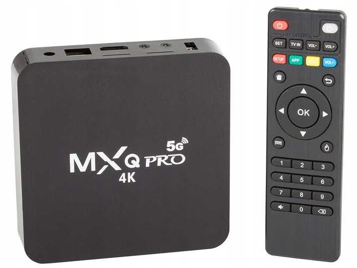 Odtwarzacz multimedialny przystawka SMART TV MXQ PRO USB 4K 5G 8GB