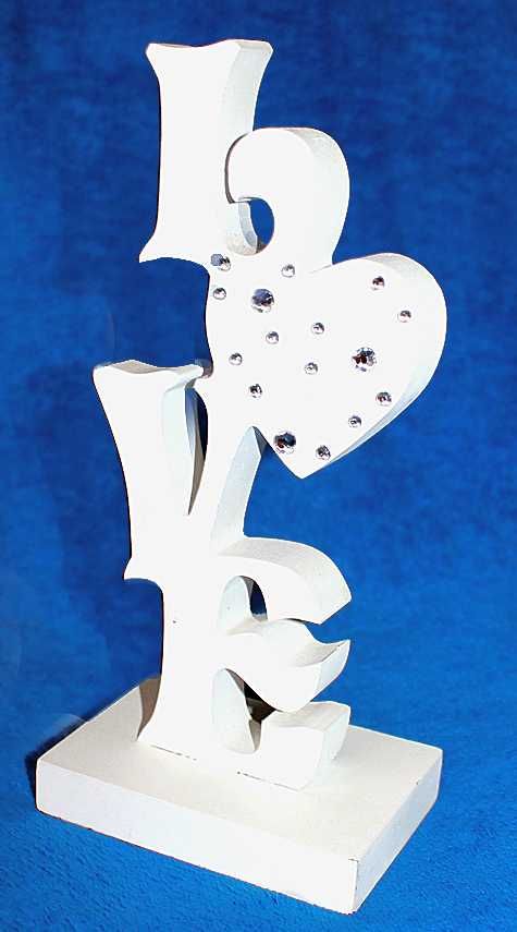 Love - Ozdobny stojak wys.26 cm