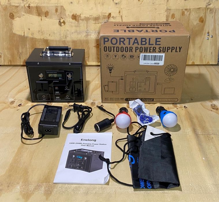 Портативна електростанція, акумулятор 294 Вт·год з 2 USB та TYPE-C