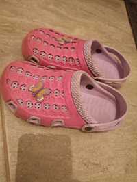 Sandały klapki typu crocs 34-35 rozmiar dla dziewczynki różowe fioleto