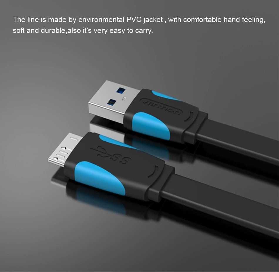 Кабель Vention USB 3.0 - Micro USB Тип B 0.5м