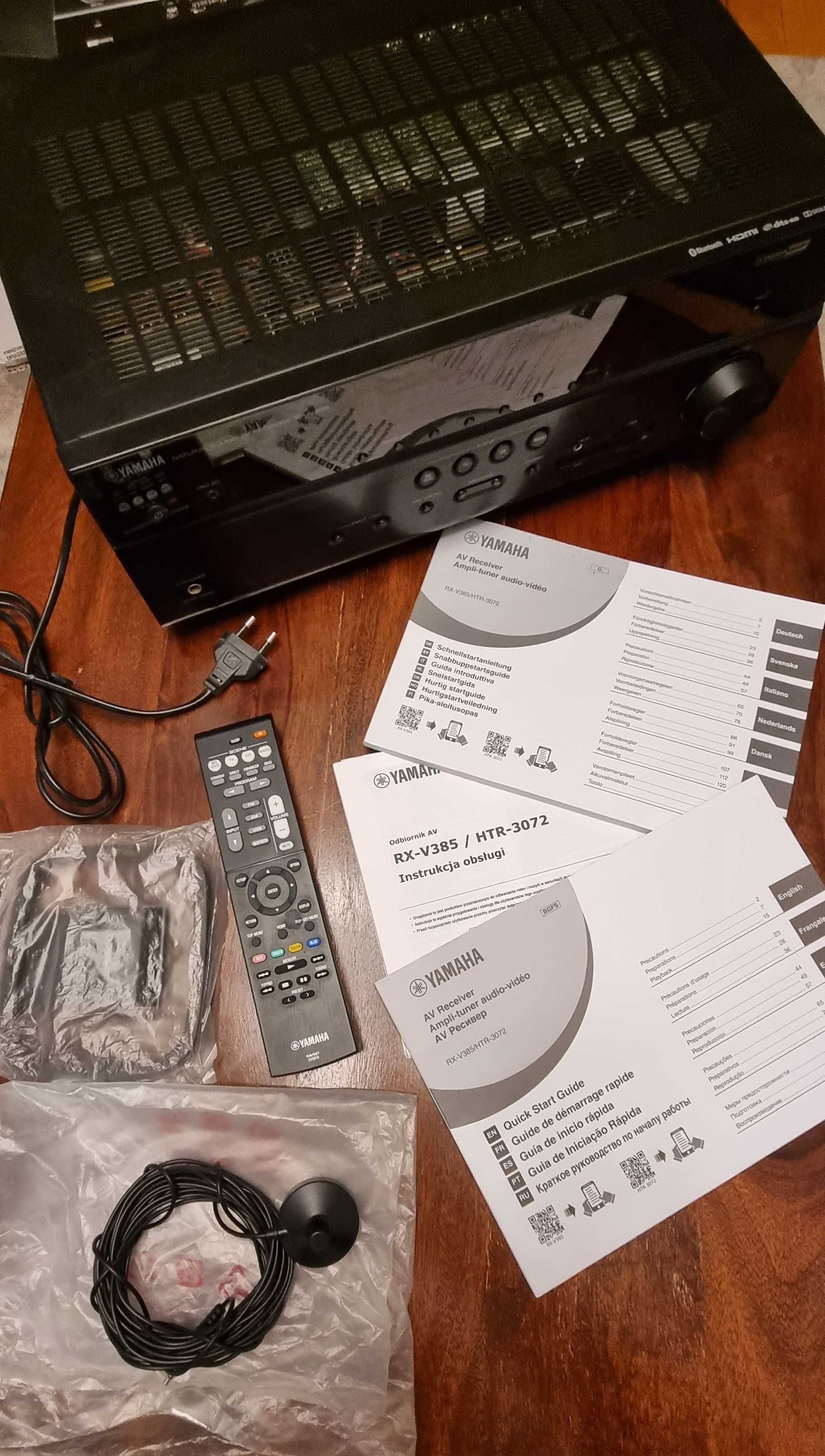 Amplituner kina domowego Yamaha RX-V385 (idealny stan)