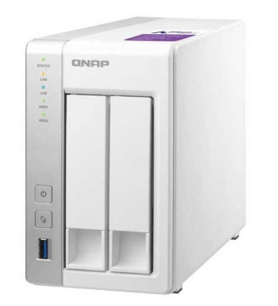 Serwer NAS - QNAP TS-231P2, 2-zatokowy 8GB RAM, 3xUSB, 2xLAN