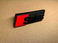 Nowy emblemat znaczek logo S3 S4 S5 S6 S8 czarny przód przedni grill