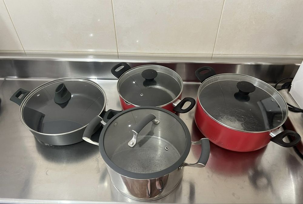 Panelas tamanhos diferentes