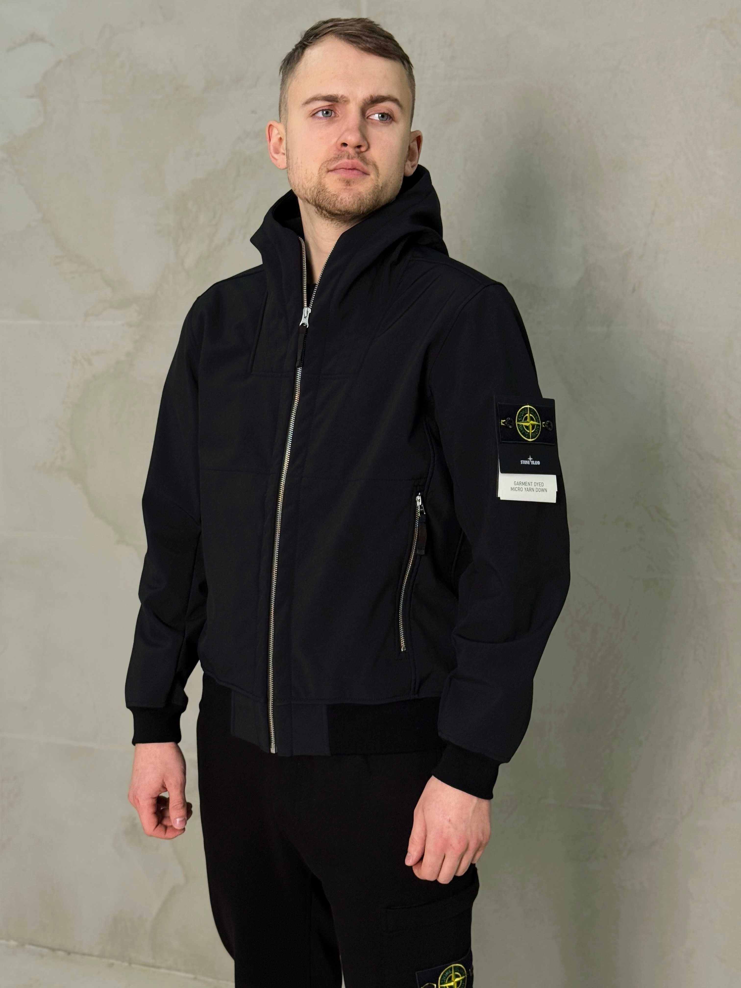 БЕЗ ПЕРЕДОПЛАТИ | STONE ISLAND softshell куртка стон айленд софтшел