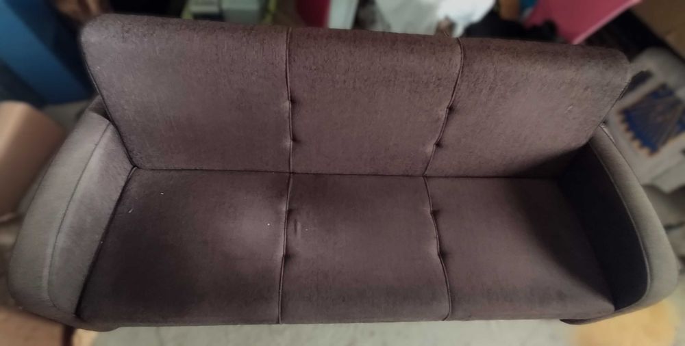 Sofá-cama de três lugares reclinável