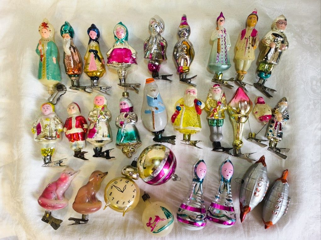 Ёлочные игрушки СССР 50-60гг.прошлого века.