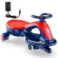 Дитячий електро автомобіль,бибикар 2в1 ANPABO Wiggle Car Ride червоний