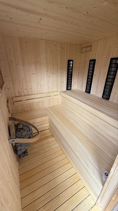 Sauna sucha i infrared IR montaż na miejscu.