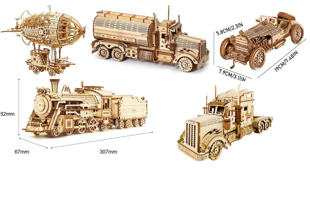 3д пазли конструктор дерев'яний