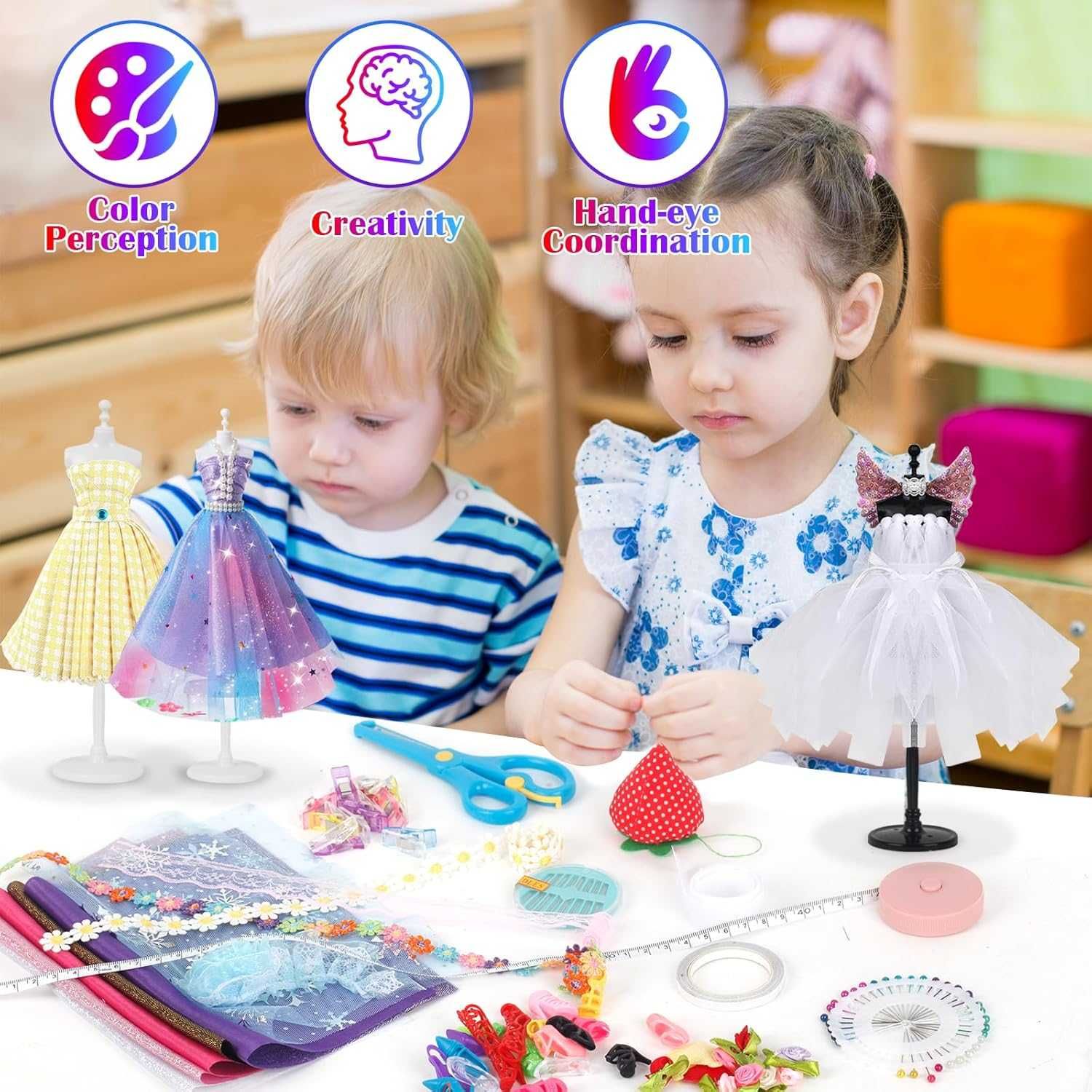 Zestaw Do Szycia Z Manekinem Zestaw Dla Dzieci Modny Design