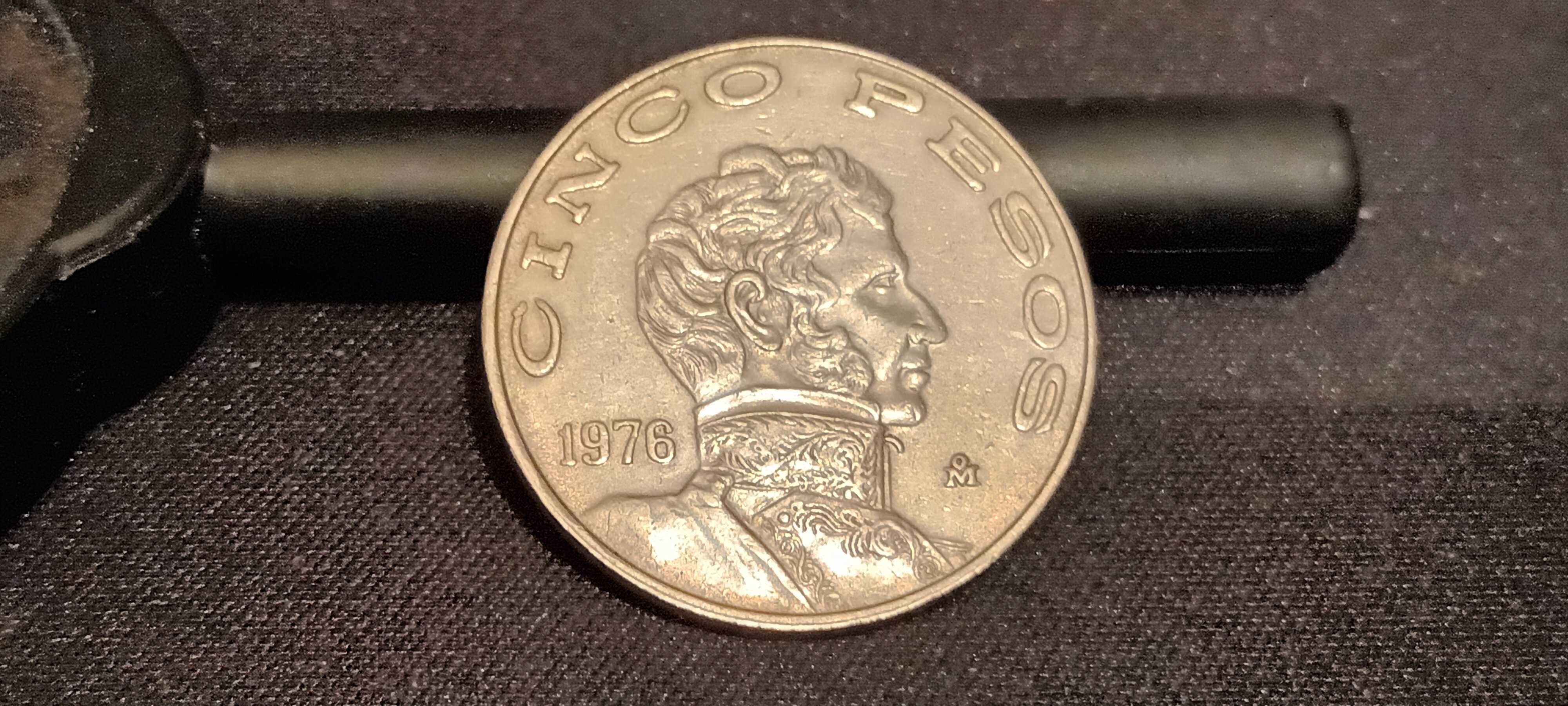 Moneta Meksyk 5 Peso, 1976,Stan