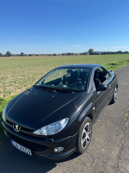Peugeot 206 CC Peugeot 206CC Czarny, zadbany, JBL, kamera cofania, podgrzewane fotele