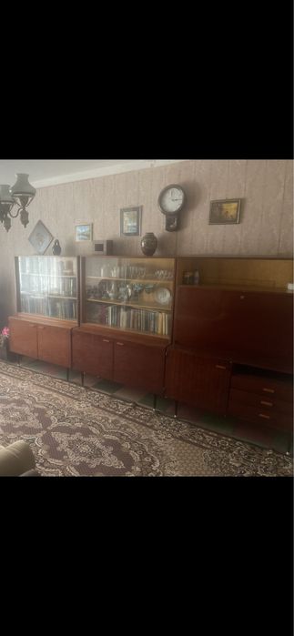 Шифонер сервант шкаф шафа стенка стінка дерево раритет реставрац