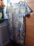 Sukienka krótki rękaw słoneczniki miss classic collection  XXXL 46/18