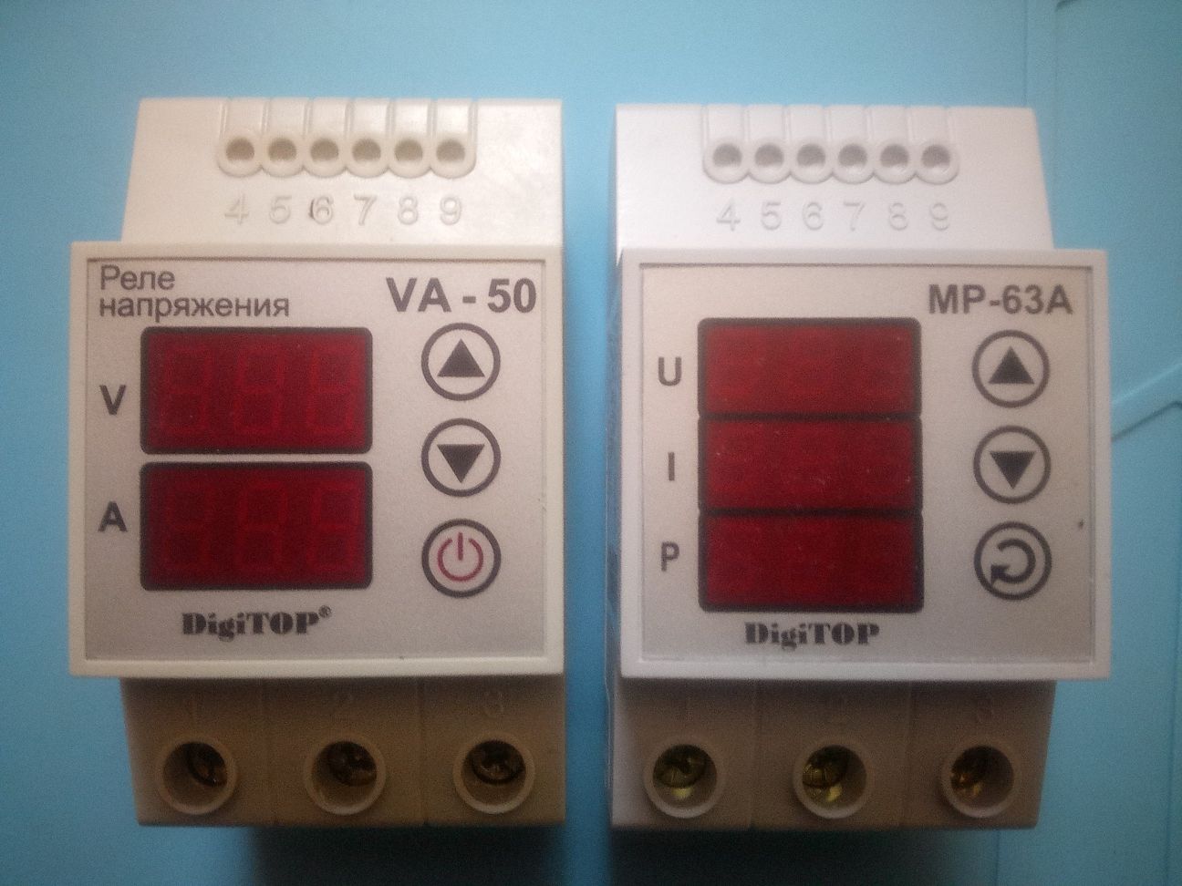 Установка реле напряжения (барьеров) Зубр и digitop 40а-63a