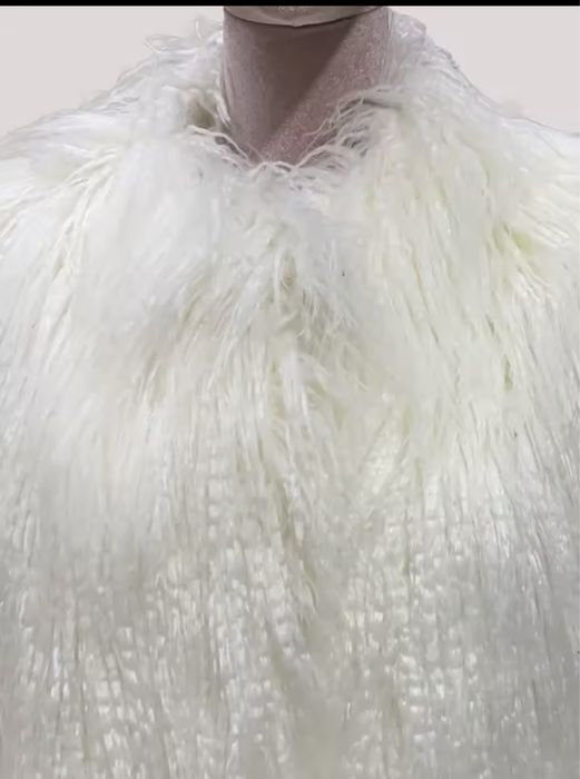 Kontantto kurtka futro biala lama xs-2xl nowosc