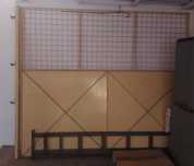 Portão de garagem com fechadura