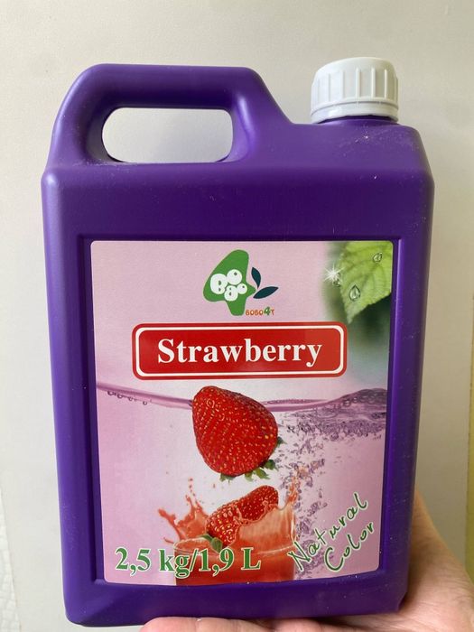 Syrop do bubble tea truskawkowy