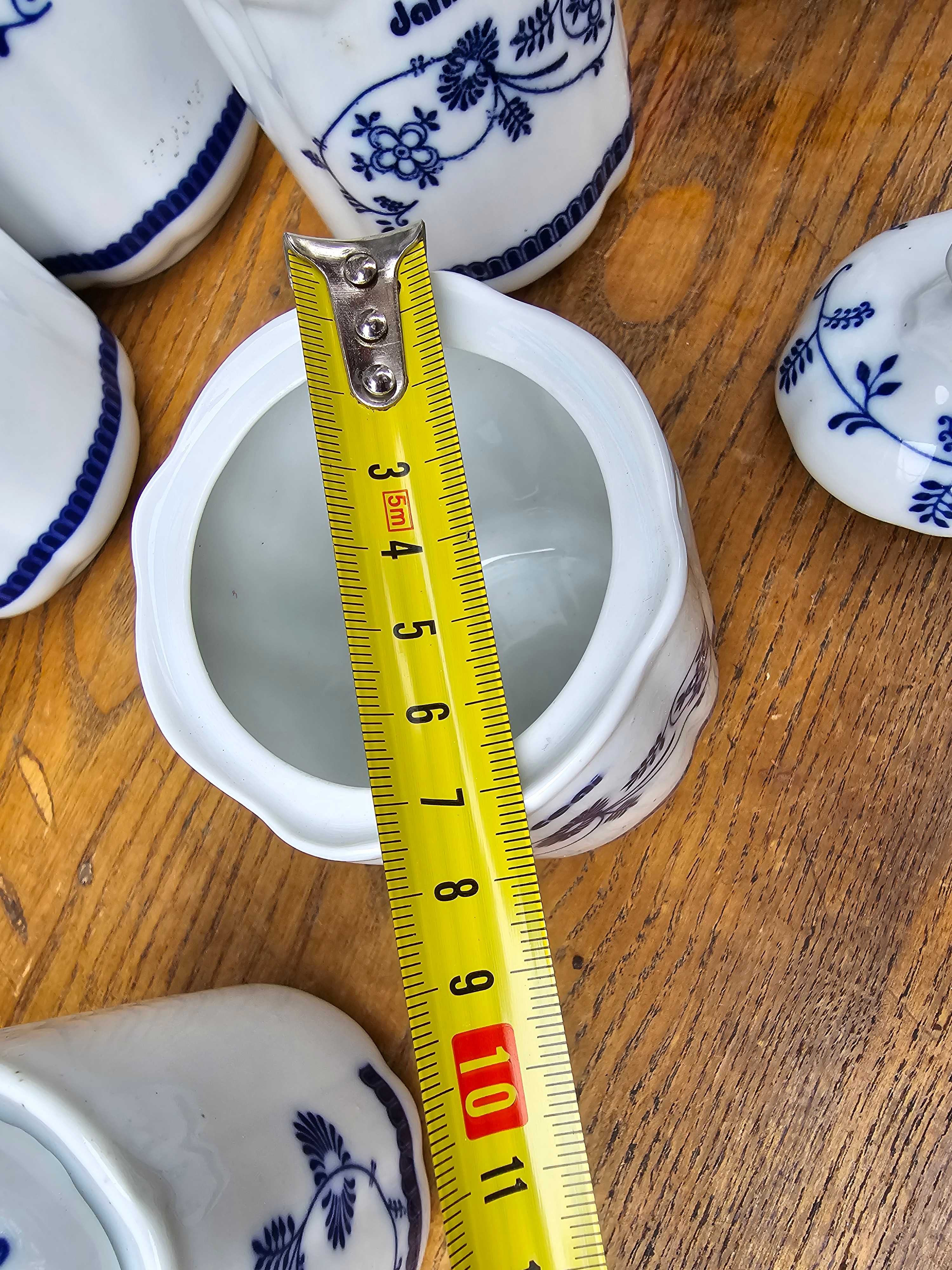 Stare porcelanowe pojemniki na przyprawy wielki zestaw