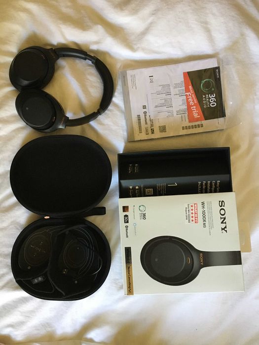 Sony WH-1000XM3 Auscultadores Noice Cancelling/Bluetooth como novo