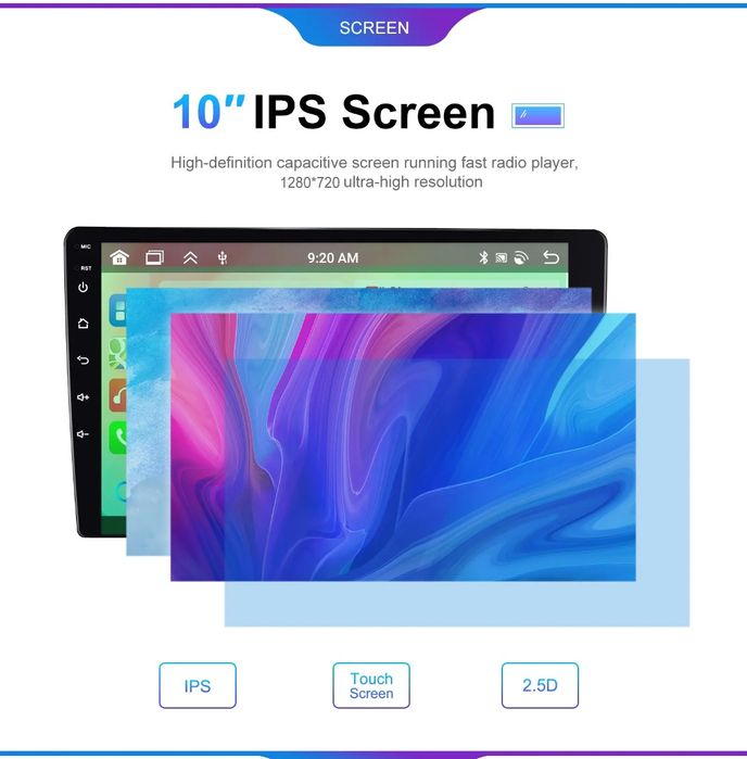 Rádio android Renault Arkana GPS Carplay Wi-Fi Bluetooth RDS novo